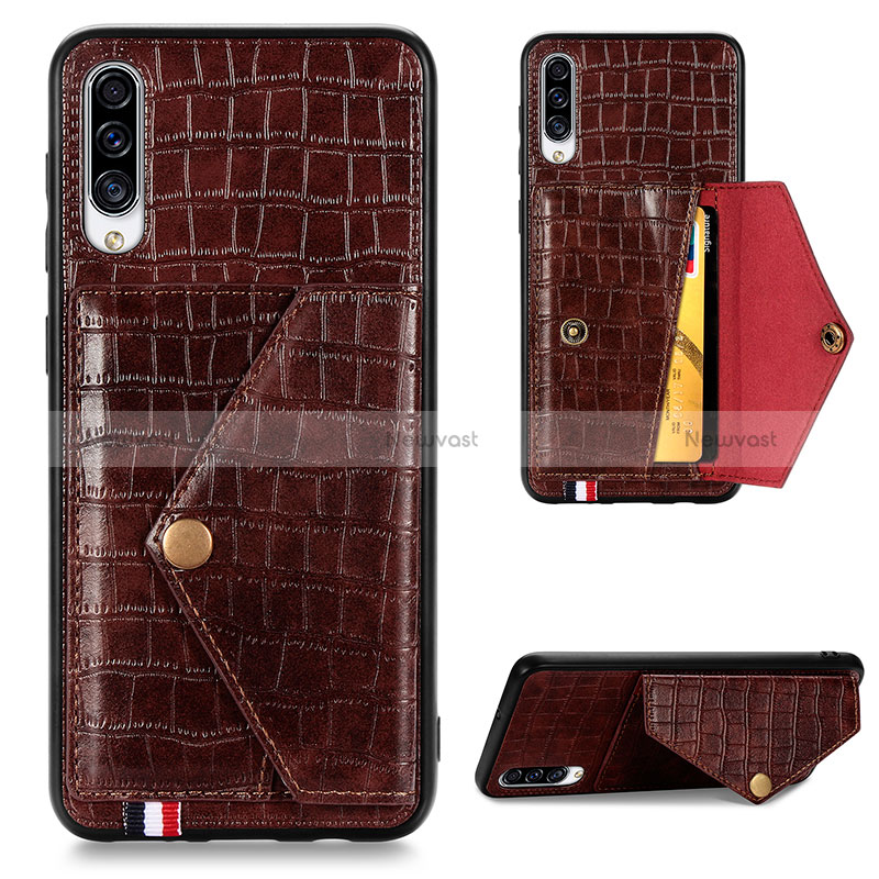 Soft Luxury Leather Snap On Case Cover S01D for Samsung Galaxy A30S