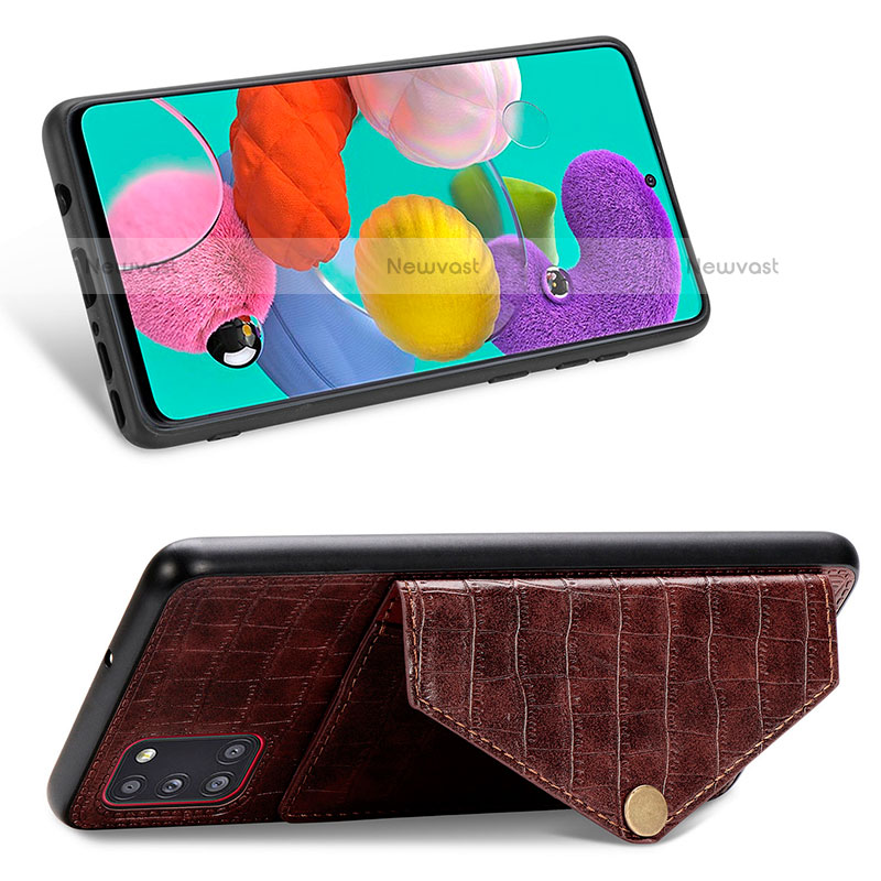 Soft Luxury Leather Snap On Case Cover S01D for Samsung Galaxy A31