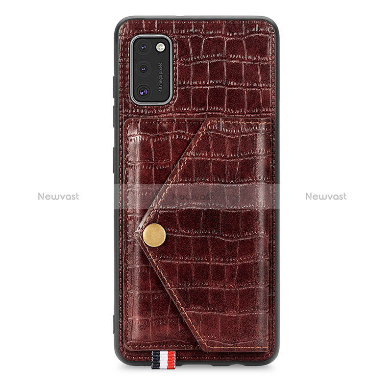 Soft Luxury Leather Snap On Case Cover S01D for Samsung Galaxy A41