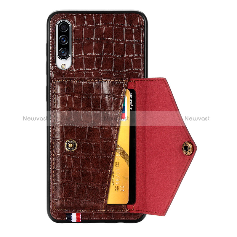 Soft Luxury Leather Snap On Case Cover S01D for Samsung Galaxy A70