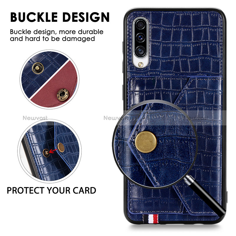 Soft Luxury Leather Snap On Case Cover S01D for Samsung Galaxy A70