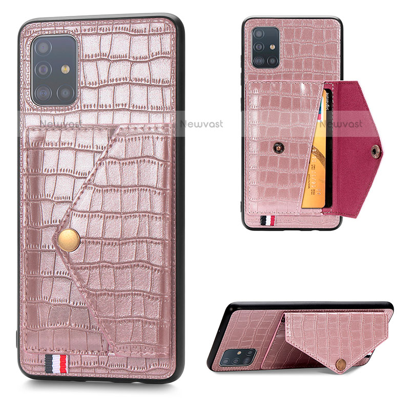 Soft Luxury Leather Snap On Case Cover S01D for Samsung Galaxy A71 4G A715