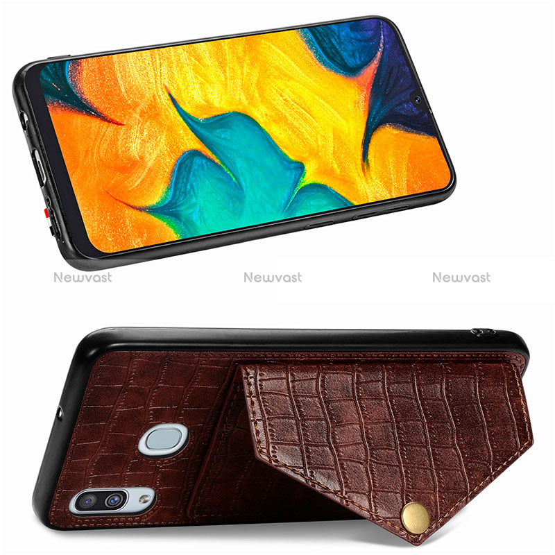 Soft Luxury Leather Snap On Case Cover S01D for Samsung Galaxy M10S