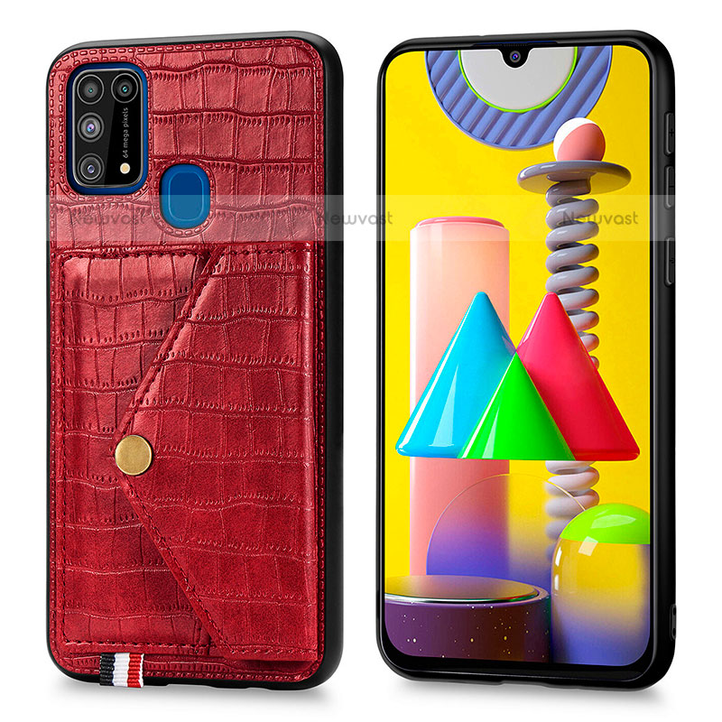 Soft Luxury Leather Snap On Case Cover S01D for Samsung Galaxy M31