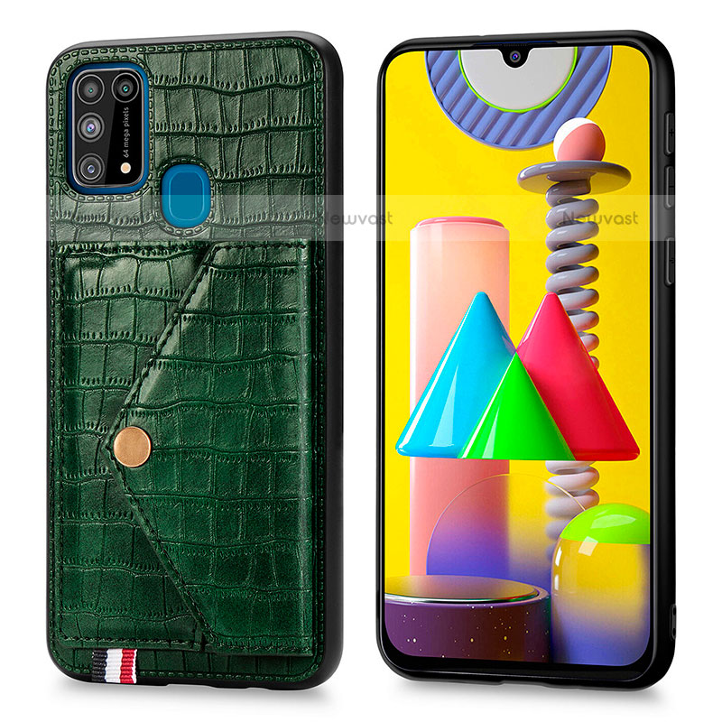 Soft Luxury Leather Snap On Case Cover S01D for Samsung Galaxy M31