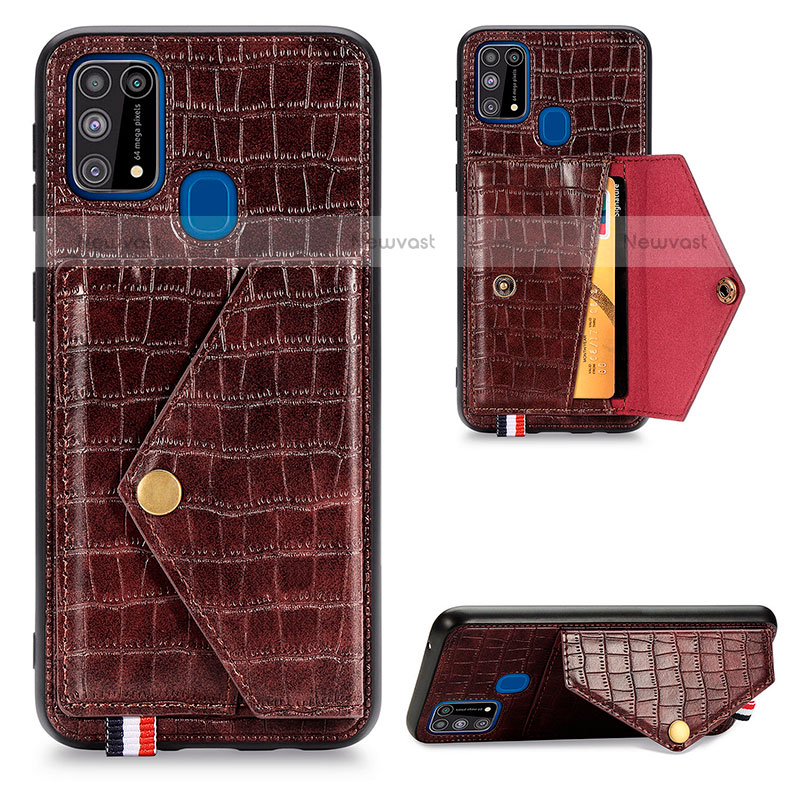 Soft Luxury Leather Snap On Case Cover S01D for Samsung Galaxy M31