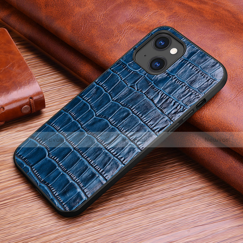 Soft Luxury Leather Snap On Case Cover S02 for Apple iPhone 14 Plus