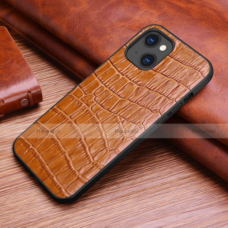 Soft Luxury Leather Snap On Case Cover S02 for Apple iPhone 14 Plus