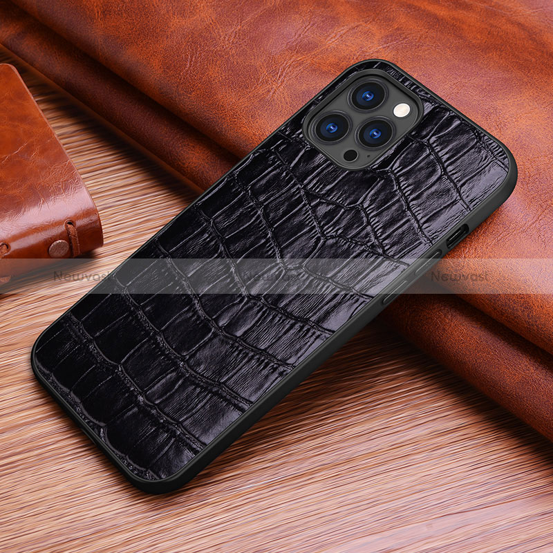 Soft Luxury Leather Snap On Case Cover S02 for Apple iPhone 14 Pro