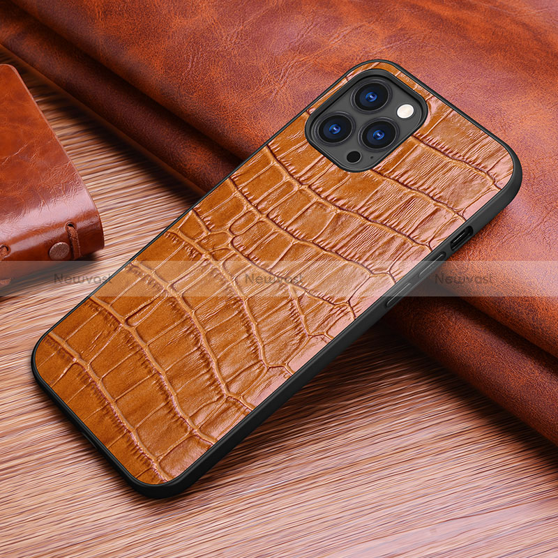 Soft Luxury Leather Snap On Case Cover S02 for Apple iPhone 14 Pro