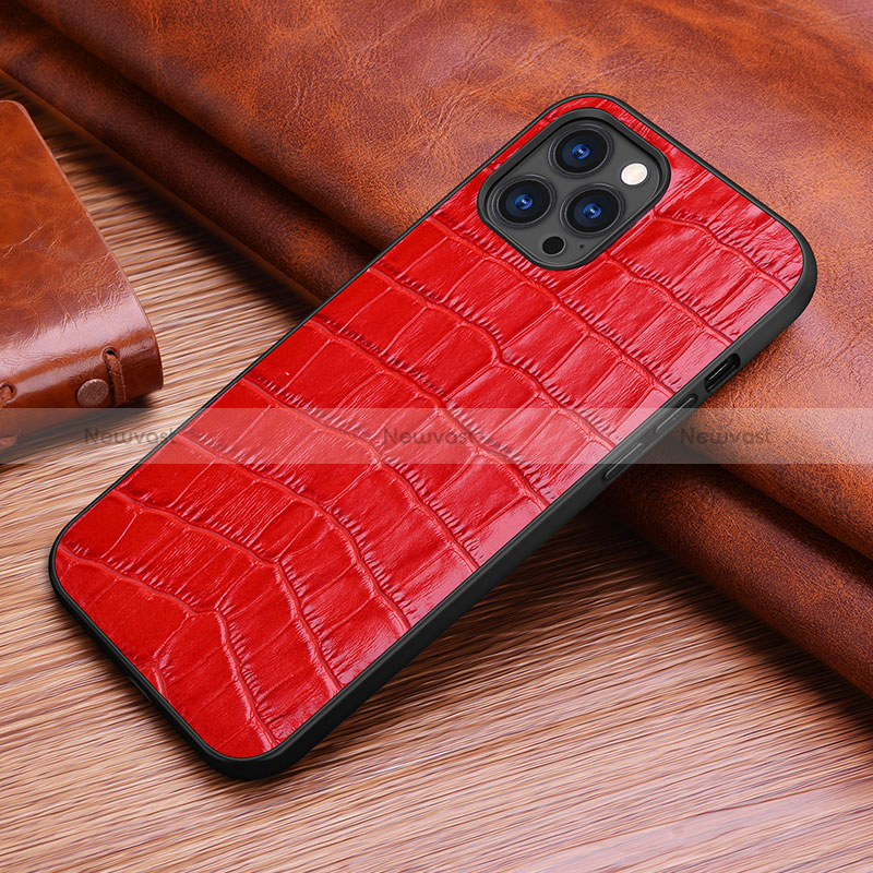 Soft Luxury Leather Snap On Case Cover S02 for Apple iPhone 14 Pro