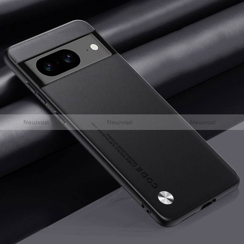 Soft Luxury Leather Snap On Case Cover S02 for Google Pixel 8a 5G Black