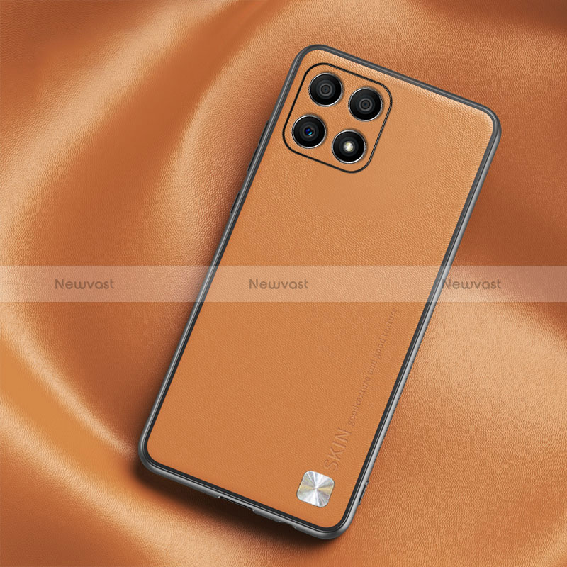 Soft Luxury Leather Snap On Case Cover S02 for Huawei Honor X30i Orange