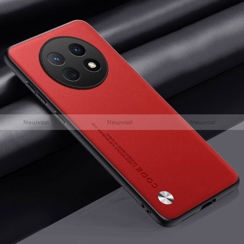 Soft Luxury Leather Snap On Case Cover S02 for Huawei Nova Y91 Red