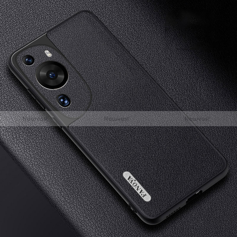 Soft Luxury Leather Snap On Case Cover S02 for Huawei P60 Art