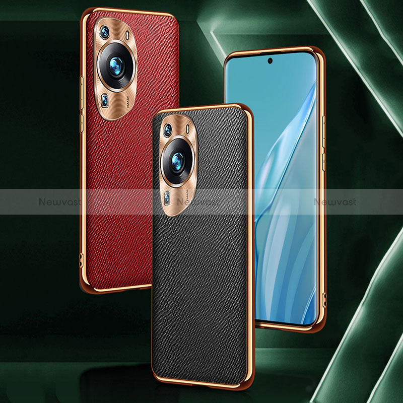 Soft Luxury Leather Snap On Case Cover S02 for Huawei P60 Pro