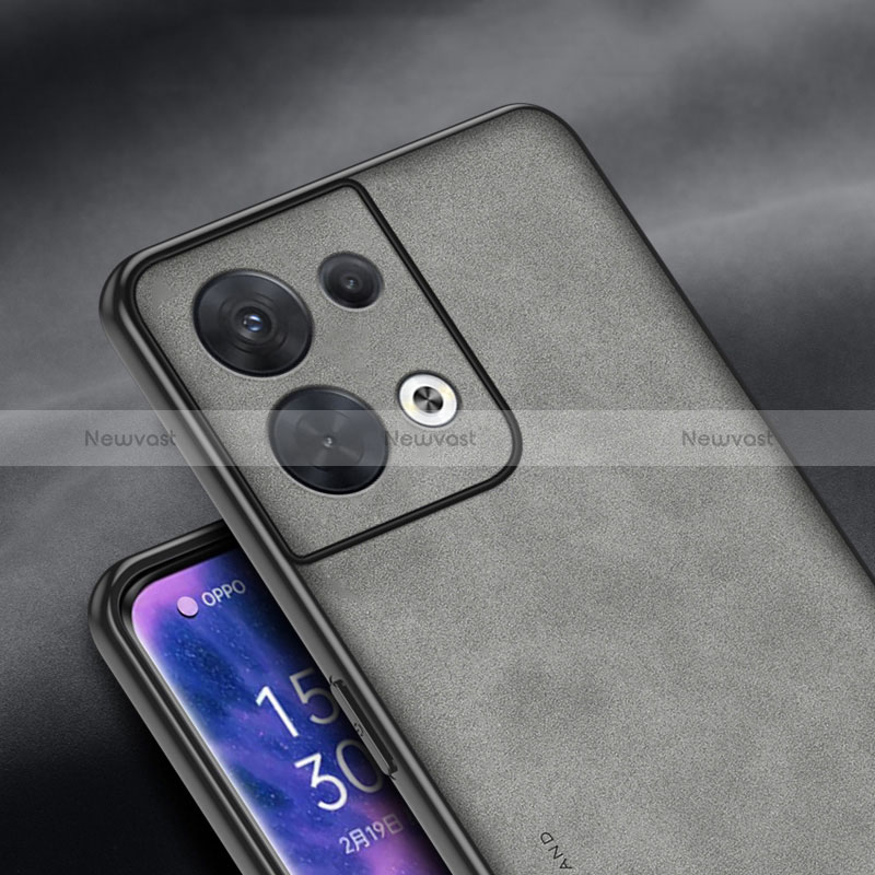 Soft Luxury Leather Snap On Case Cover S02 for Oppo Reno8 Pro+ Plus 5G