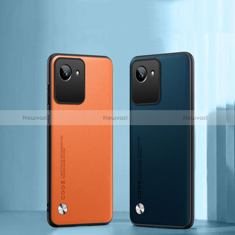 Soft Luxury Leather Snap On Case Cover S02 for Realme C30