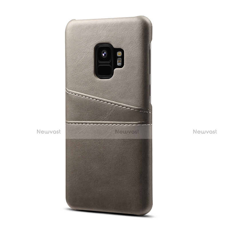 Soft Luxury Leather Snap On Case Cover S02 for Samsung Galaxy S9