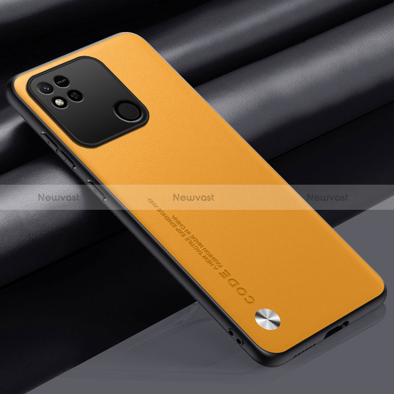 Soft Luxury Leather Snap On Case Cover S02 for Xiaomi Redmi 9 Activ Yellow