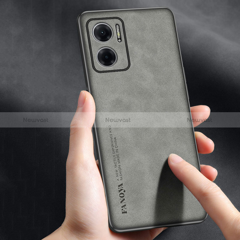 Soft Luxury Leather Snap On Case Cover S02 for Xiaomi Redmi Note 11E 5G