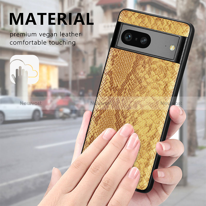 Soft Luxury Leather Snap On Case Cover S02D for Google Pixel 7a 5G