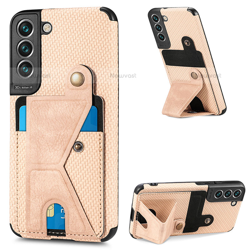 Soft Luxury Leather Snap On Case Cover S02D for Samsung Galaxy S23 Plus 5G