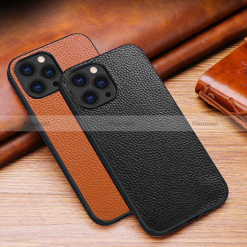 Soft Luxury Leather Snap On Case Cover S03 for Apple iPhone 14 Pro