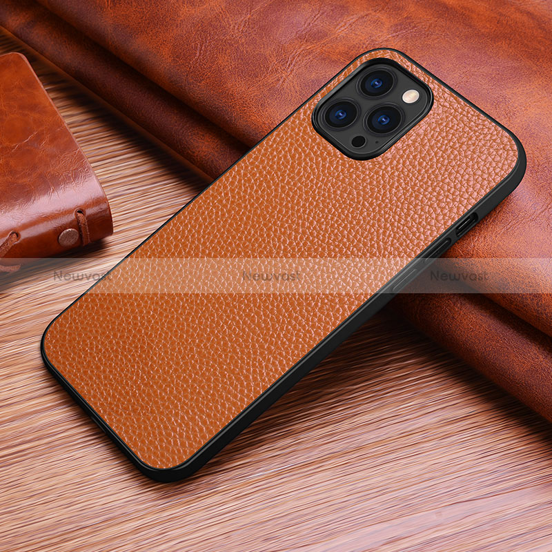 Soft Luxury Leather Snap On Case Cover S03 for Apple iPhone 14 Pro