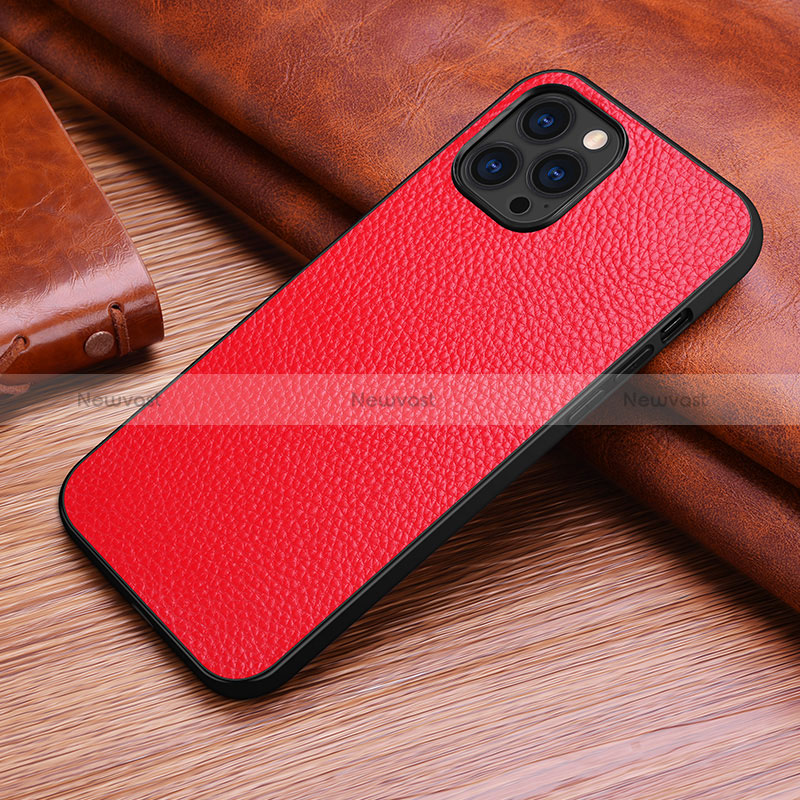 Soft Luxury Leather Snap On Case Cover S03 for Apple iPhone 14 Pro