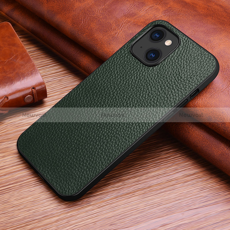 Soft Luxury Leather Snap On Case Cover S03 for Apple iPhone 15