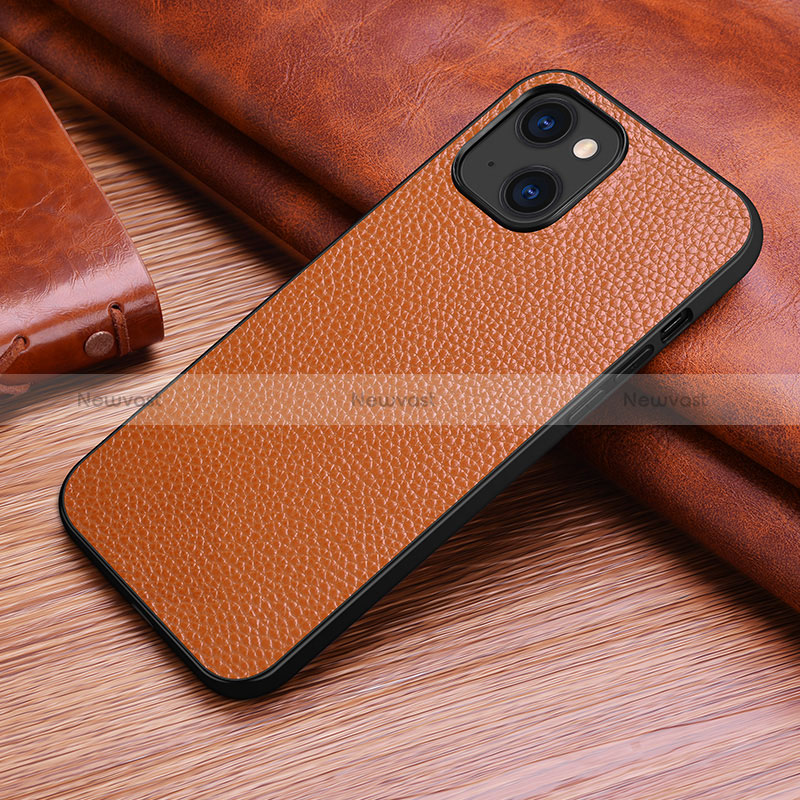 Soft Luxury Leather Snap On Case Cover S03 for Apple iPhone 15