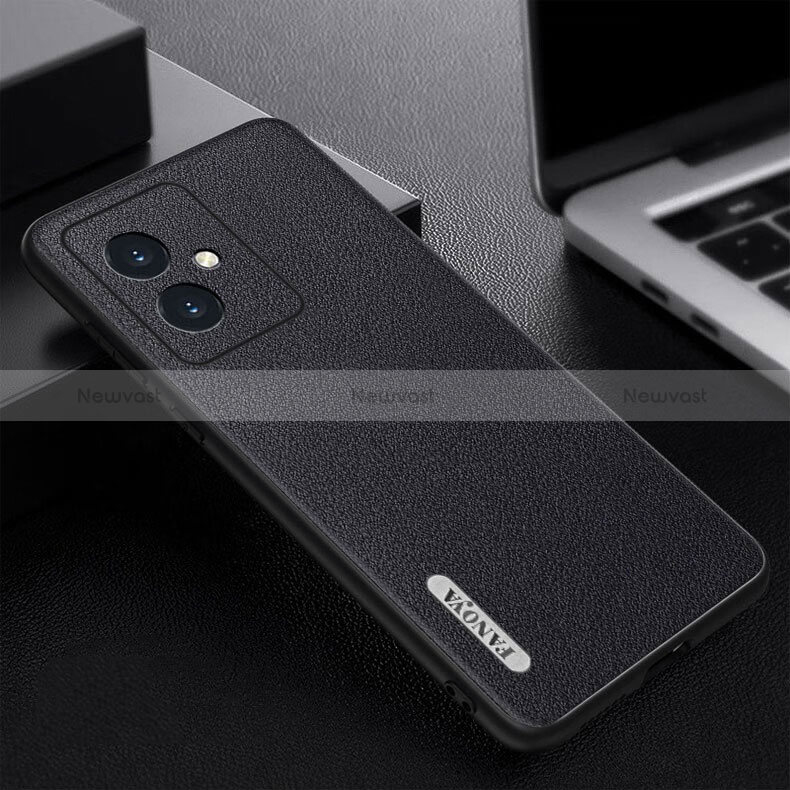 Soft Luxury Leather Snap On Case Cover S03 for Huawei Honor 100 5G Black