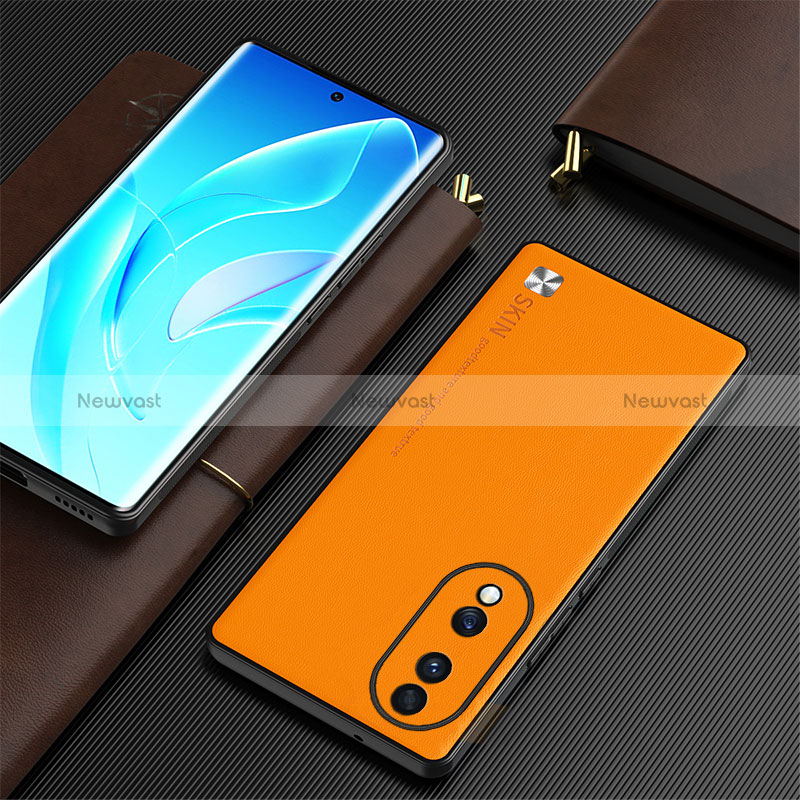 Soft Luxury Leather Snap On Case Cover S03 for Huawei Honor 70 5G