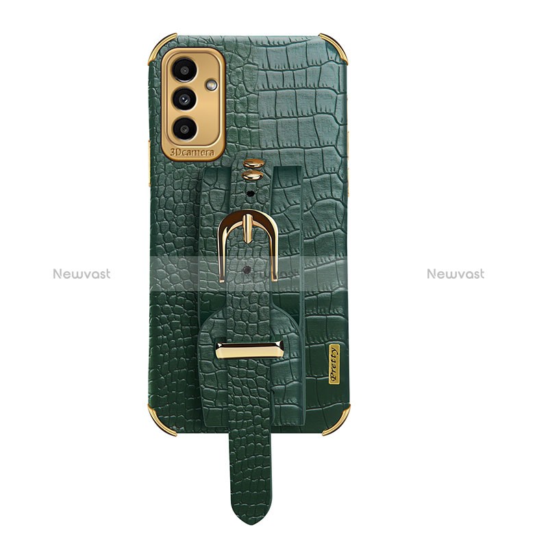 Soft Luxury Leather Snap On Case Cover S03 for Samsung Galaxy A04s Green