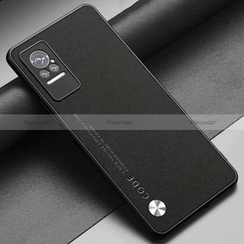 Soft Luxury Leather Snap On Case Cover S03 for Xiaomi Civi 1S 5G Black