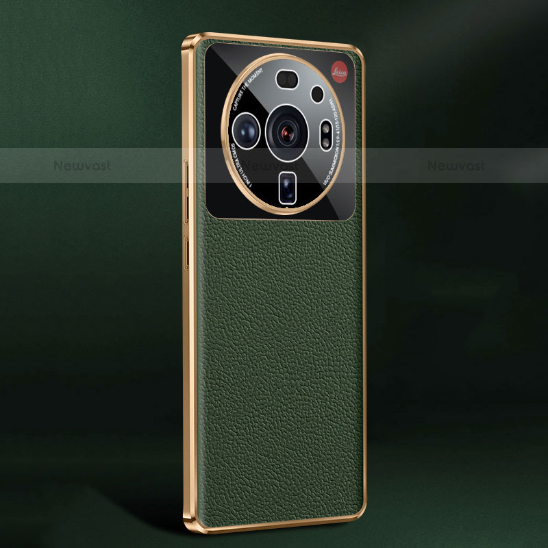 Soft Luxury Leather Snap On Case Cover S03 for Xiaomi Mi 12 Ultra 5G Green