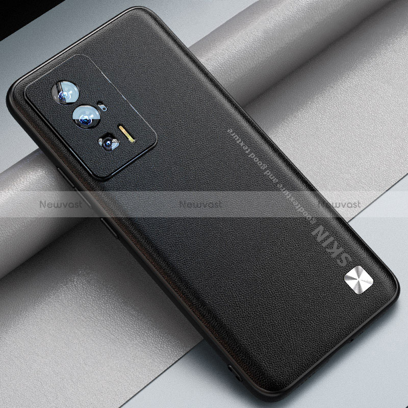 Soft Luxury Leather Snap On Case Cover S03 for Xiaomi Poco F5 Pro 5G Black