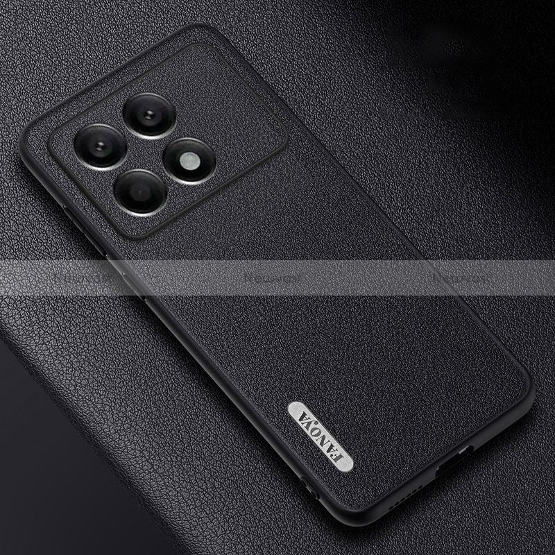 Soft Luxury Leather Snap On Case Cover S03 for Xiaomi Redmi K70 5G Black