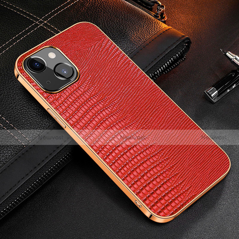 Soft Luxury Leather Snap On Case Cover S04 for Apple iPhone 13