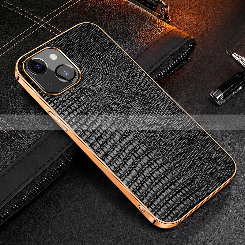 Soft Luxury Leather Snap On Case Cover S04 for Apple iPhone 15