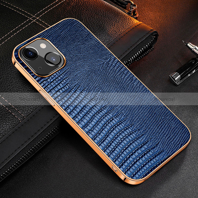 Soft Luxury Leather Snap On Case Cover S04 for Apple iPhone 15