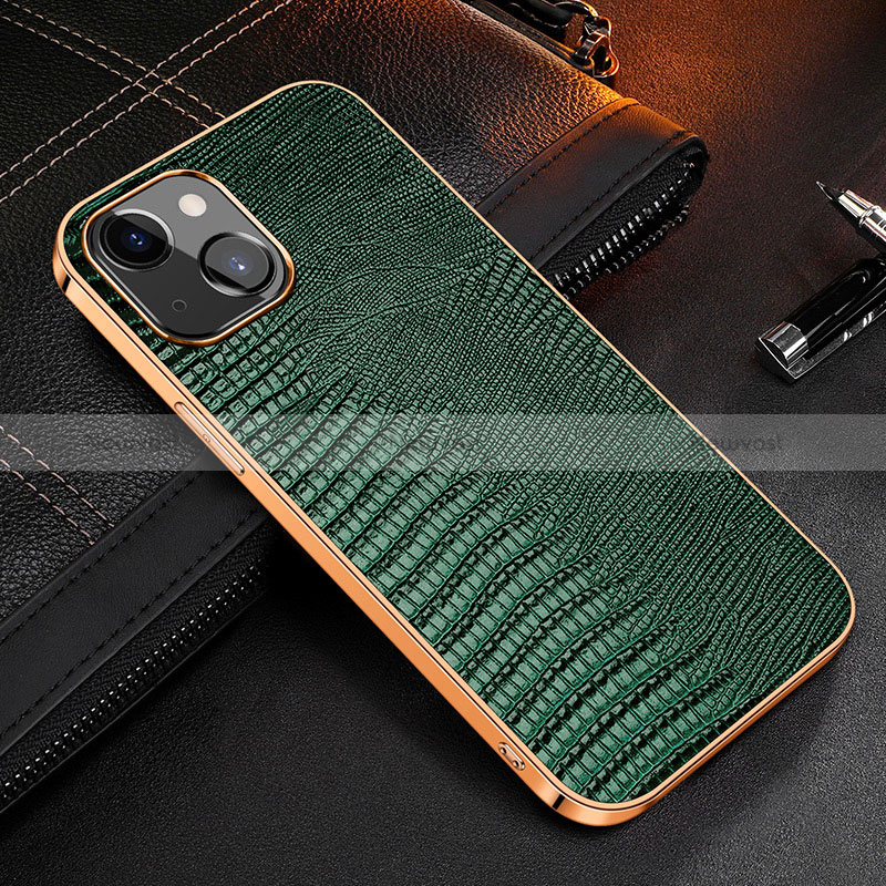 Soft Luxury Leather Snap On Case Cover S04 for Apple iPhone 15