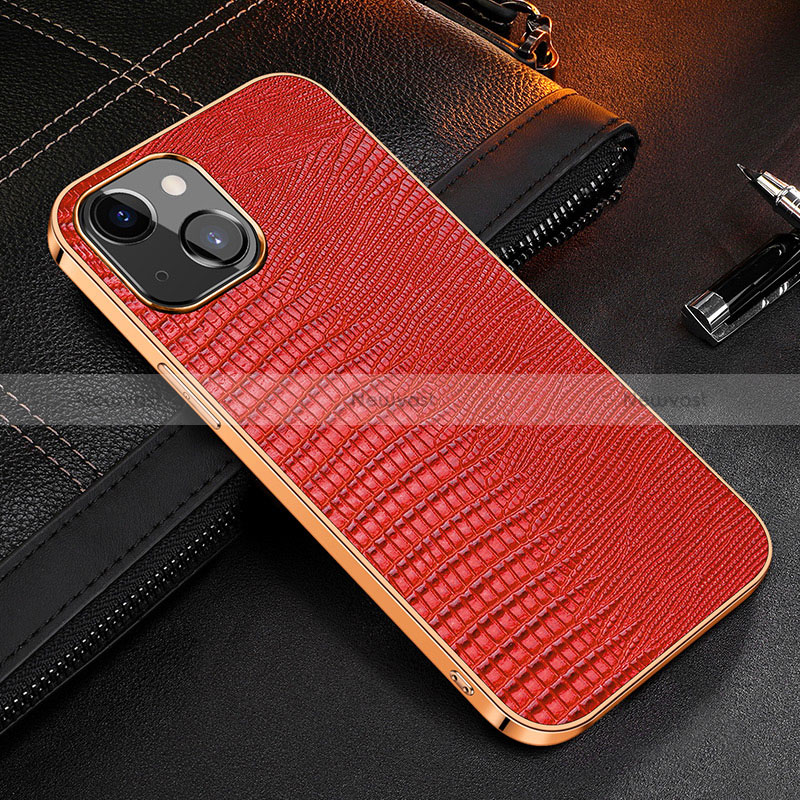 Soft Luxury Leather Snap On Case Cover S04 for Apple iPhone 15