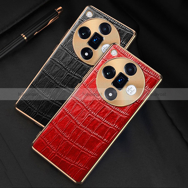 Soft Luxury Leather Snap On Case Cover S04 for Oppo Find X7 Ultra 5G