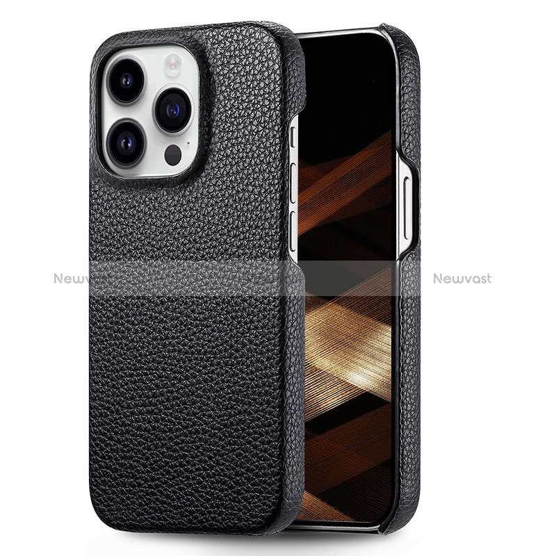 Soft Luxury Leather Snap On Case Cover S04D for Apple iPhone 13 Pro