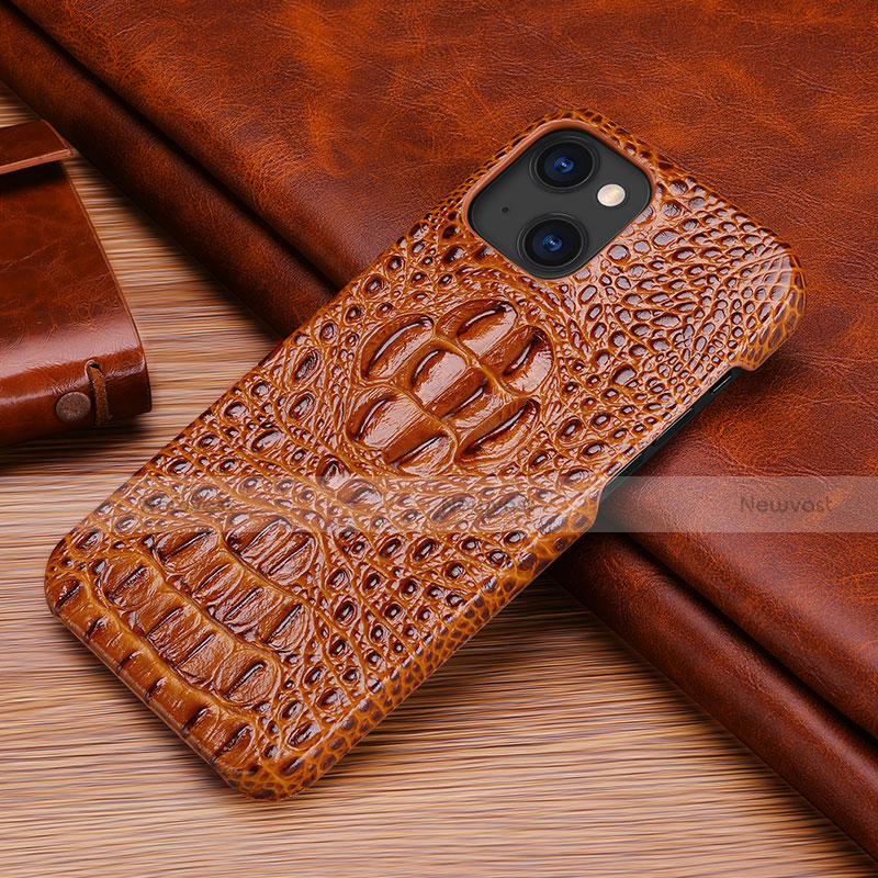 Soft Luxury Leather Snap On Case Cover S05 for Apple iPhone 13