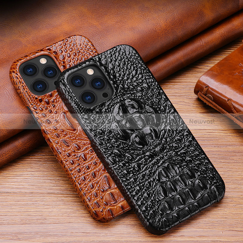 Soft Luxury Leather Snap On Case Cover S05 for Apple iPhone 14 Pro