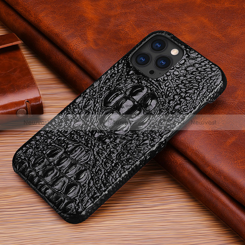 Soft Luxury Leather Snap On Case Cover S05 for Apple iPhone 14 Pro