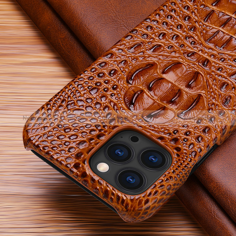 Soft Luxury Leather Snap On Case Cover S05 for Apple iPhone 14 Pro